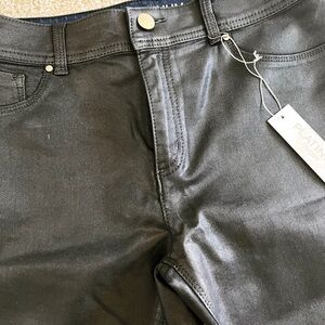 Chico's Platinum Dark Gray Leather pants
